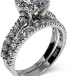 diamond simulant engagement rings