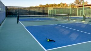 Tennis Court After Resurfacing